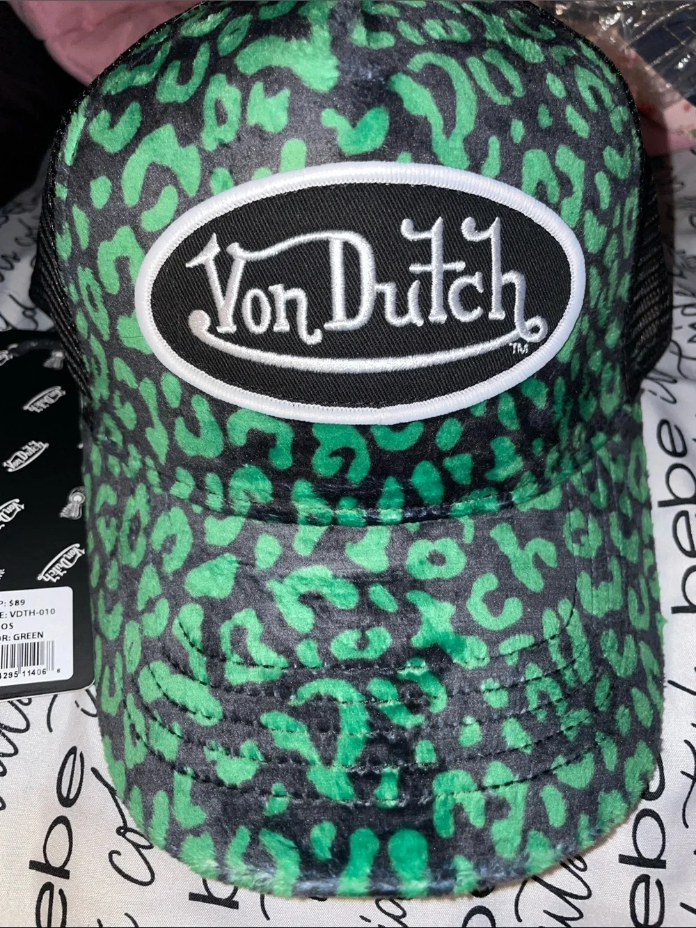 Von Dutch | Accessories | Von Dutch Black And Green Leopard  display picture 3
